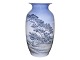 Large Royal Copenhagen vase featuring a landscape with a field fence and the coast.This item ...