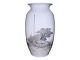 Royal CopenhagenLarge unique floor vase with sailboats and rowboat by Richard Bøcher, 1930