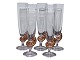Holmegaard NeptuneChampagneglass with gold