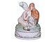Large Royal Copenhagen figurineFaun and Nymph (overglaze) by Gerhard Henning