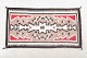 North American Navajo carpet with geometric motifs, circa 1970s.Handwoven Navajo carpet in ...