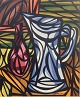 Scandinavian School, abstract composition, oil on board.Colourful modernist composition ...