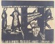 Halina Chrostowska, etching, listed Polish printmaker.Expressive figurative composition ...