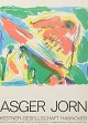 Asger Jorn, colour lithographic exhibition poster, listed Danish visual artist.Abstract and ...
