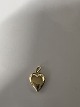 Heart for Charms / Pendants 14 carat Gold.Stamped 585.Height with eyelet 1.6 ...