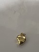 Heart for Charms / Pendants 14 carat Gold.Stamped 585.Height with eyelet 1.6 ...