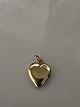 Heart for Charms / Pendants 14 carat Gold.Stamped 585.Height with eyelet 1.6 ...