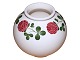 Royal Copenhagen spherical white vase featuring red clover.Please note that this item is ...