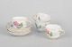 Meissen, set of four hand-painted demitasse cups with saucers.Set of four porcelain ...