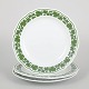 Meissen Vine Leaf Pattern, set of three lunch plates.Set of three porcelain lunch plates ...