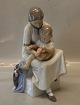 Large B&G 1829 Mother with Baby 31 cm & Cat Bing and Grondahl Marked with the three Royal Towers ...
