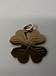 Four-leaf clover for Charms / Pendants 14 carat Gold.Stamped 585.Height with eyelet 2.0 ...