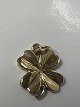 Four-leaf clover for Charms / Pendants 14 carat Gold.Stamped 585.Height with eyelet 1.8 ...