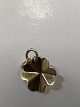 Four-leaf clover for Charms / Pendants 14 carat Gold.Stamped Guldvirke 585.Height with ...