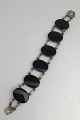 Niels Erik From Sterling Silver Bracelet (Black Onyx)Measures 19 cm (7.49 inch) Weight 42.76 ...