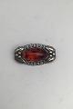 Georg Jensen Sterling Sølv Brooch No. 223 (Amber) Measures 2.1 cm x 4 cm (0.82 x 1.57 inch) ...