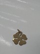 Four-leaf clover for Charms / Pendants 14 carat Gold.Stamped Je.L. 585.Height with ...