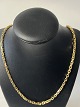Anchor Facet Necklace in gold plated sterling silver.Stamped BNH AG 925.Length 55 ...