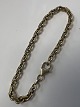 Anchor Facet Bracelet in gold plated sterling silver.Stamped BNH 925.Length 18.5 ...