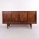Large vintage Danish Modern rosewood highboard from the 1960s, manufactured by Farsø ...