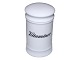 Royal Copenhagen porcelain, white spice jar with black text: Vitaminer.This product is only ...