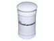 Royal Copenhagen porcelain, white spice jar with black text: Kardemomme.This product is only ...