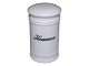 Royal Copenhagen porcelain, white spice jar with black text: Kommen.This product is only in ...