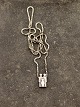 Sterling silver pendant 1.5 x 0.9 cm. and sterling silver chain 51 cm. item no. 648779