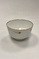 Royal Copenhagen No. 118/2048 Bowl with Golden Peacock Ornament - Honeycomb PatternDiameter ...