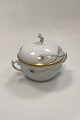 Royal Copenhagen No 118/9178 Sugar Bowl w. Golden Peacock Feather OrnamentDiameter 9,5 cm / ...