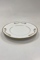 Royal Copenhagen No. 118/10520 Lunch Plate w. Golden Peacock Feather OrnamentDiameter 22 cm ...