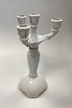 Bing and Grøndahl Hartmann large Four-armed Candlestick. Has a small chip on the edge of one ...