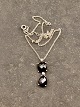 Sterling silver chain with pendant with 2 garnets item no. 648811