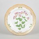 Royal Copenhagen Flora Danica, reticulated dinner plate.Reticulated dinner plate in ...