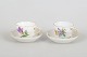 Meissen, pair of demitasse cups and saucers.Pair of elegant porcelain demitasse cups with ...