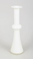Per Lütken, Christer Holmgren for Holmegaard, Carnaby vase.Sculptural floor vase in white opal ...