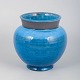 Nils Kähler for Kähler, turquoise vase.Rounded stoneware vase with a short neck and glossy ...