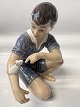 Dahl Jensen figurine, Boy with mouse.Decoration number 1270.2nd grade.Height 14.0 ...
