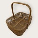 Vintage wicker basket for 12 bottles from "Kurve til alting," Kronprinsensgade 12, Copenhagen. ...