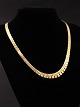 14 carat gold brick necklace