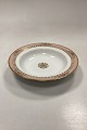 Royal Copenhagen Pattern 594 Deep Plate No. 9049Wear on gold paint may occurDiameter 23 cm / ...