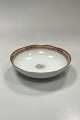Royal Copenhagen Pattern 594 Round Bowl No. 9024Wear on gold paint may occurDiameter 18,5 cm ...
