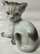 Lyngby Figurine, Sitting CatDecoration number 8.1st grade.Height 11.5 cm.Length ...