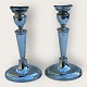 Candlesticks, 830-grade silver, 19.5 cm high, with detachable bobeches, stamped Sv.E. (Svend ...