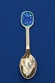 Michelsen Christmas spoons & forks of Danish gilt sterling silver.  Anton Michelsen Christmas ...