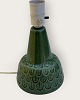 Green ceramic table lamp, signed EJ and 1015, 24 cm high including the socket * Very faint ...