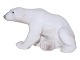 Bing & Grondahl figurine, Small polar bear.The factory mark tells, that this was produced ...