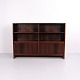 Vintage Danish Modern rosewood bar cabinet designed by Erling Torvits in the 1960s. The upper ...