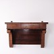 Antique 19th-century mahogany wall console shelf, probably dating from circa 1840–1870. The ...