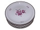 Royal Copenhagen Bregentved, large side plate.The Bregentved pattern is decorated with pink ...